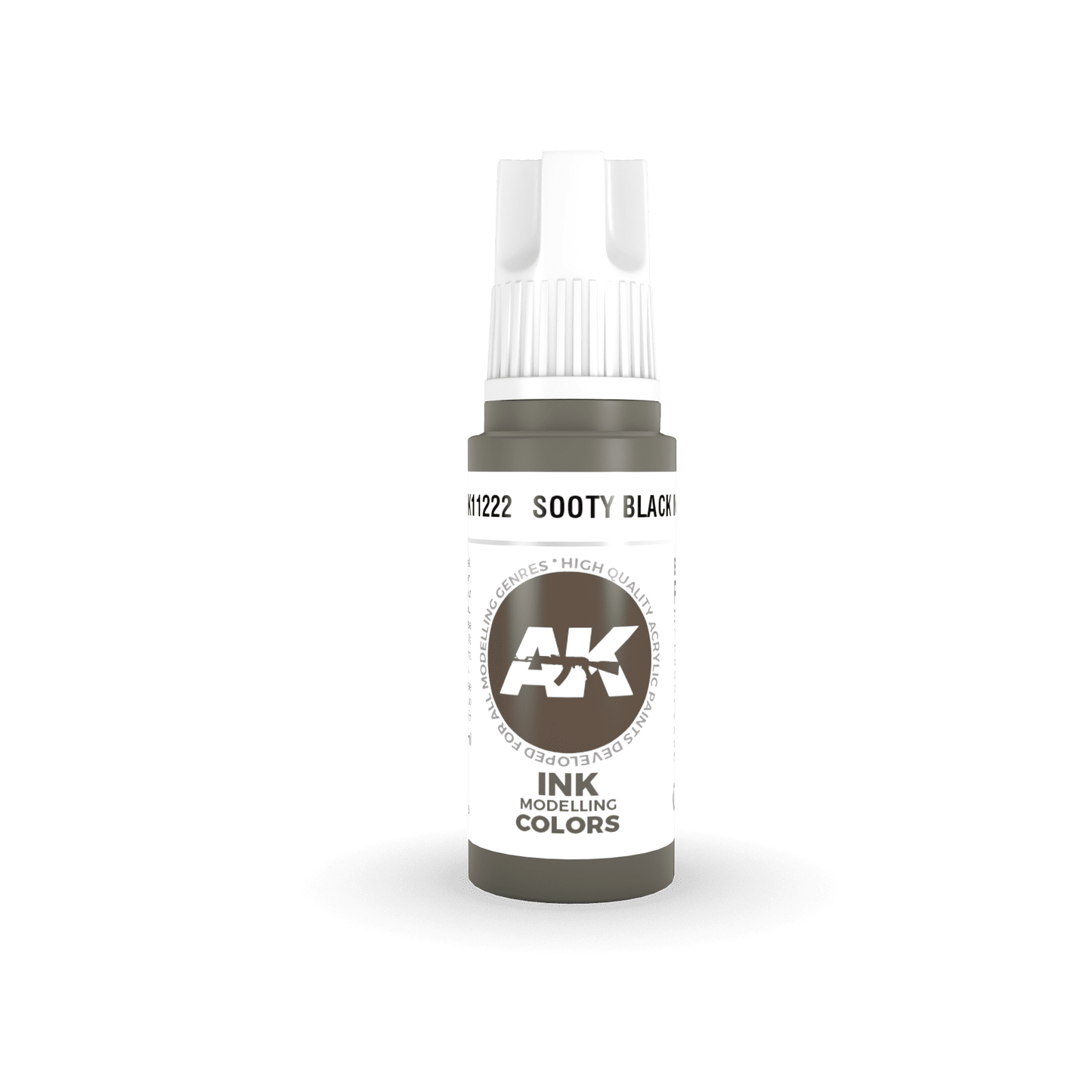 AK-11222 AK Interactive 3G Acrylic Sooty Black INK 17ml