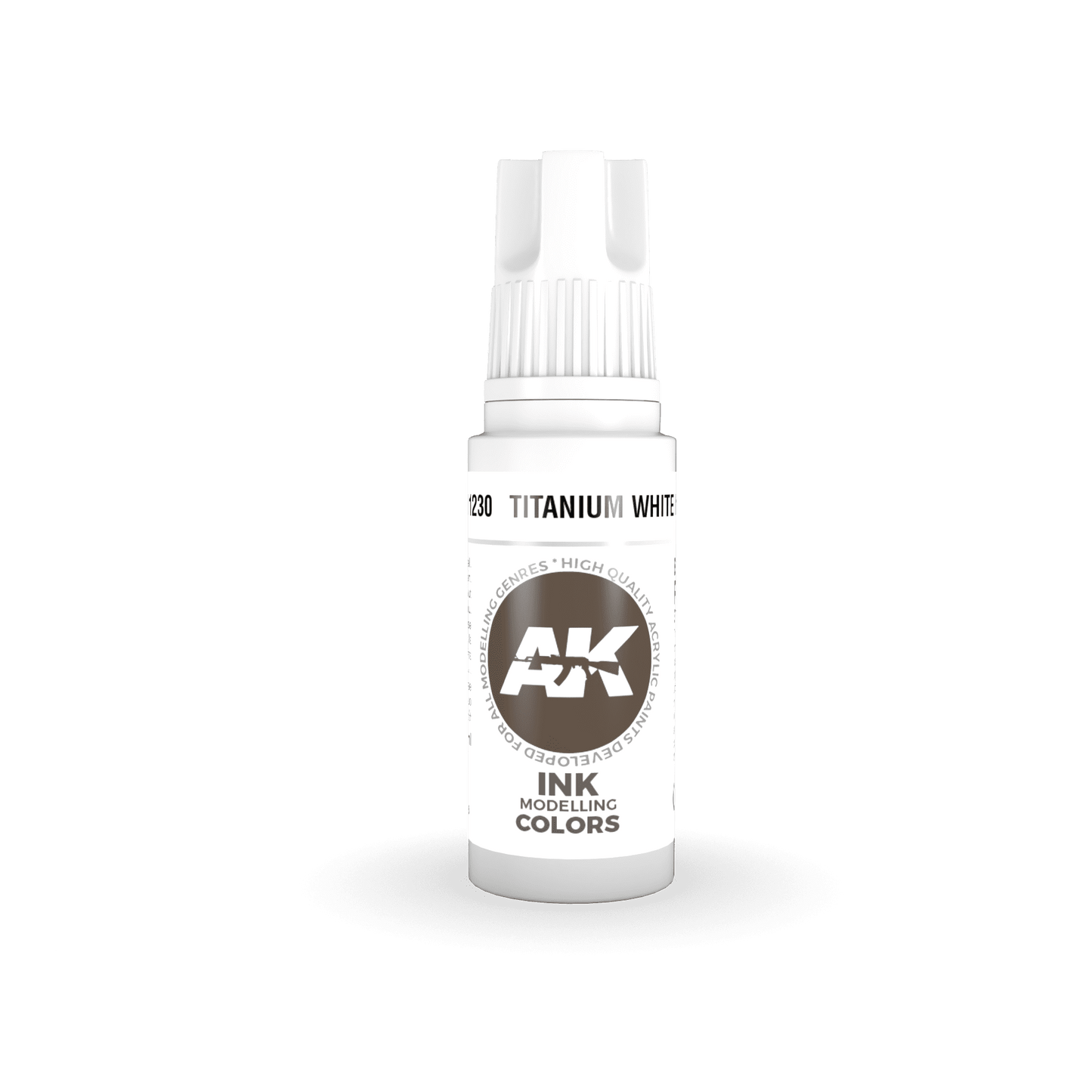 AK-11230 AK Interactive 3G Acrylic Titanium White INK 17ml