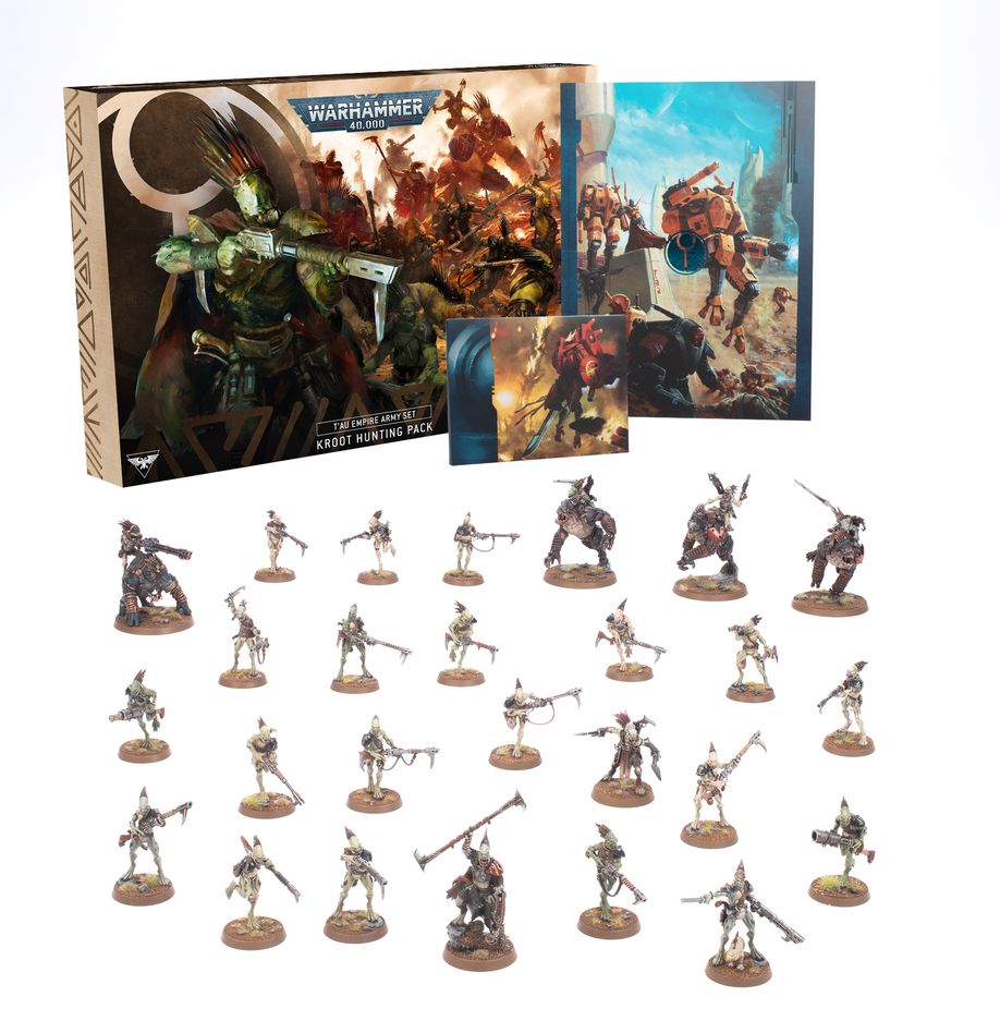 T'au Empire: Kroot Hunting Pack Army Set (English) - 鈦帝國軍隊套組：克魯特狩獵團(英文版)