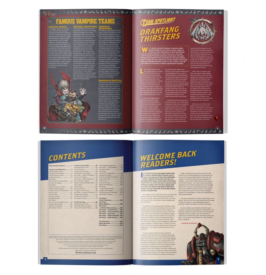 Blood Bowl: Spike! Presents – 2024 Almanac! - 血腥橄欖球：尖刺雜誌2024年鑑