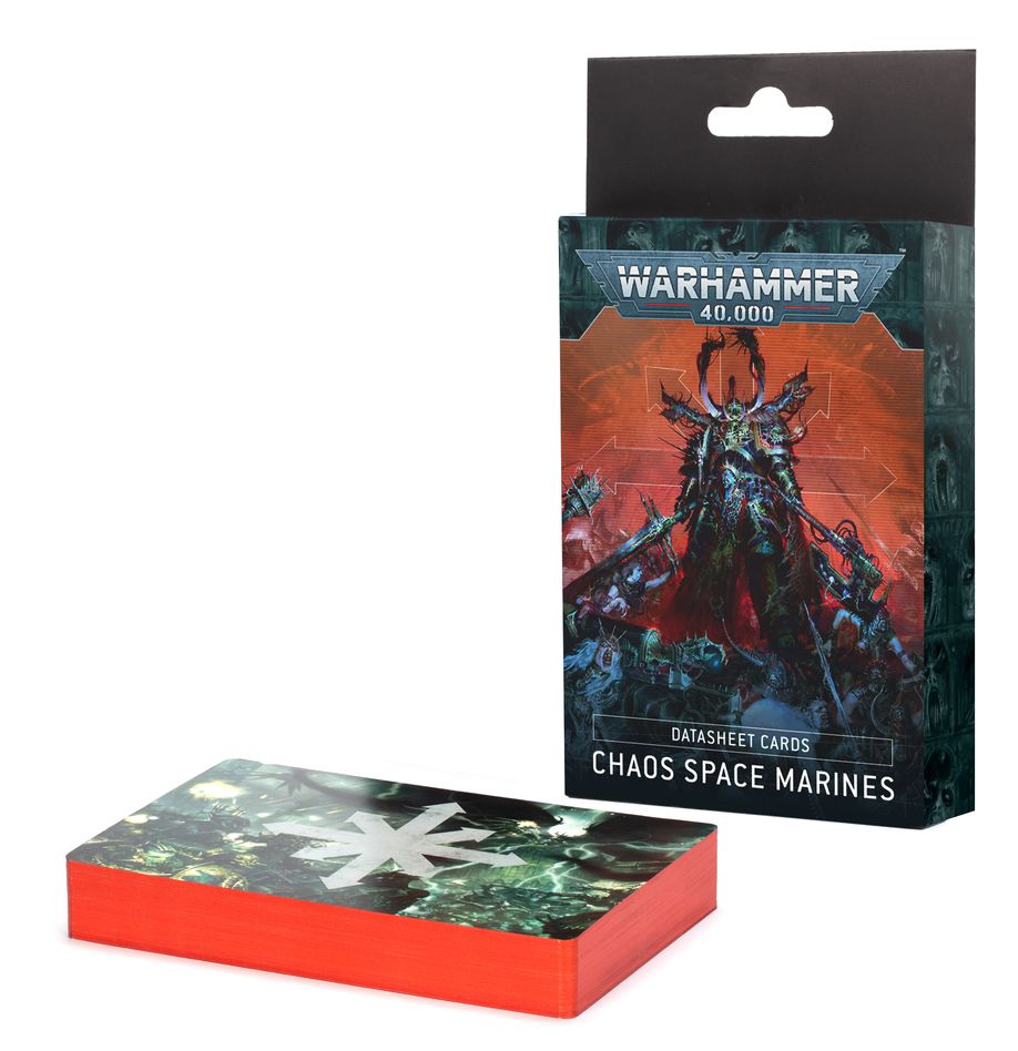 Chaos Space Marines: Datasheet Cards (English) - 數據表：混沌星際戰士(英文版)