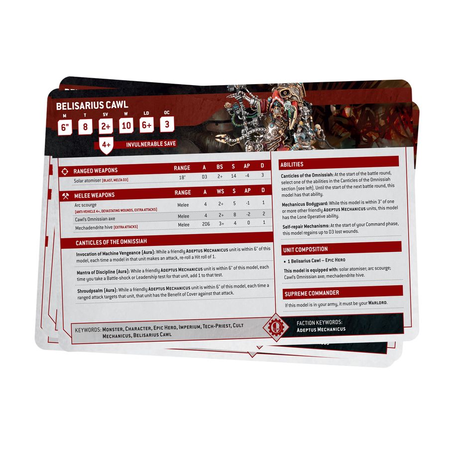 Adeptus Mechanicus: Datasheet Cards (Chinese) - 機械修會數據卡(簡中版)