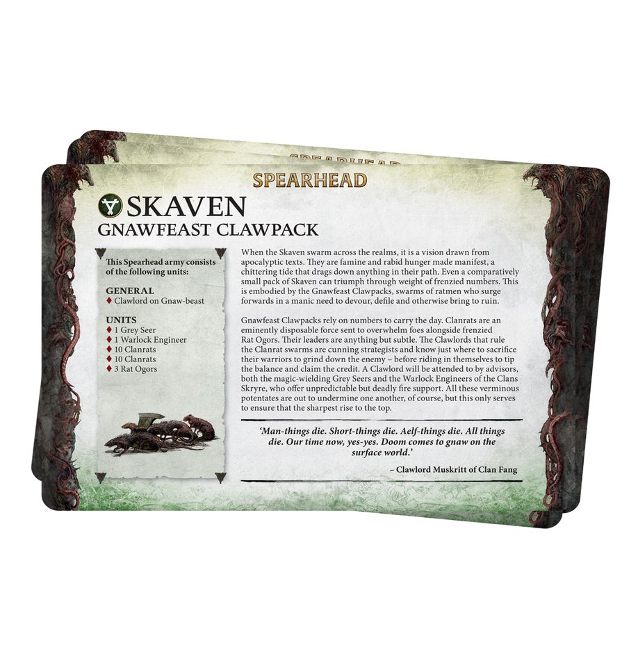 Faction Pack: Skaven (English) - 陣營卡包：斯卡文鼠人(英文版)