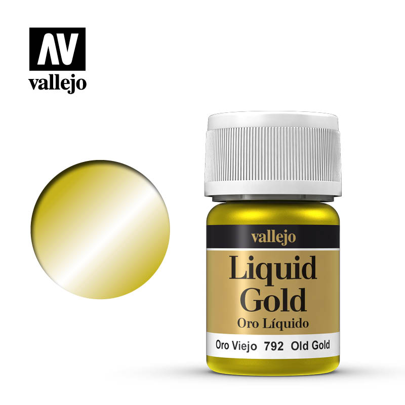 液態金屬 Liquid Gold - 70792 - 陳舊金色 Old Gold (Alcohol Based) - 35 ml.