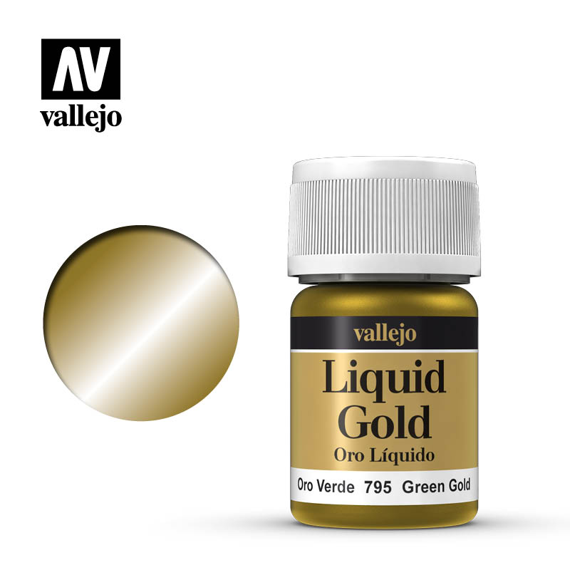 液態金屬 Liquid Gold - 70795 - 青金色 Green Gold (Alcohol Based) - 35 ml.