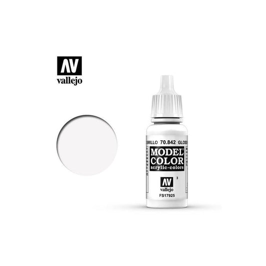 模型色彩 Model Color - 003 - 70842 - 光澤白色 Gloss White - 17 ml.