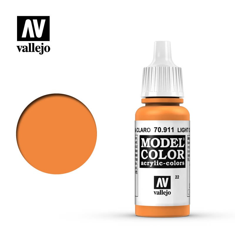 模型色彩 Model Color - 022 - 70911 - 淺橘色 Light Orange - 17 ml.