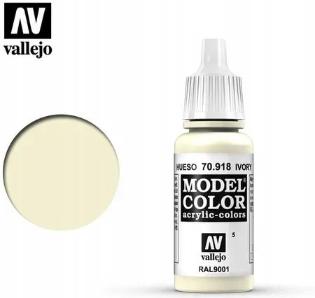 模型色彩 Model Color - 005 - 70918 - 象牙色 Ivory - 17 ml.