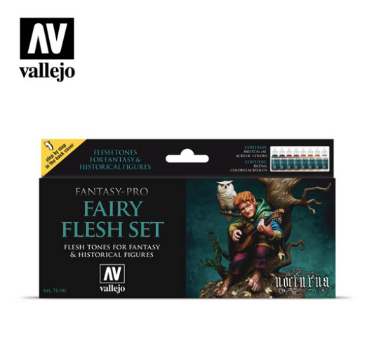 Acrylicos Vallejo -74101 - Pro Nocturna - Fairy Flesh Set