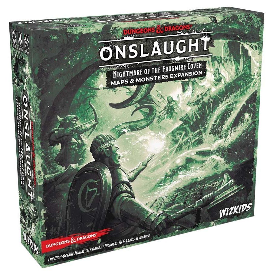WizKids - 龍與地下城 - 突襲 - Dungeons & Dragons Onslaught: Nightmare of the Frogmire Coven - Maps & Monsters Expansion 狂蛙人噩夢 - 地圖和怪物擴展包