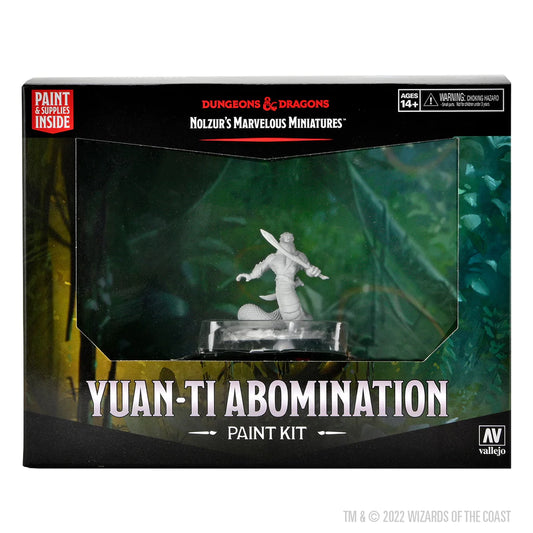 WizKids - 龍與地下城 - Vallejo塗色套組 - 蛇人憎惡 - D&D - Nolzur's Marvelous Miniatures - Paint Kit- Yuan-ti Abomination