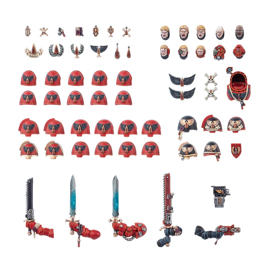 Blood Angels: Upgrades and Transfers - 聖血天使：聖血天使改件與水貼紙