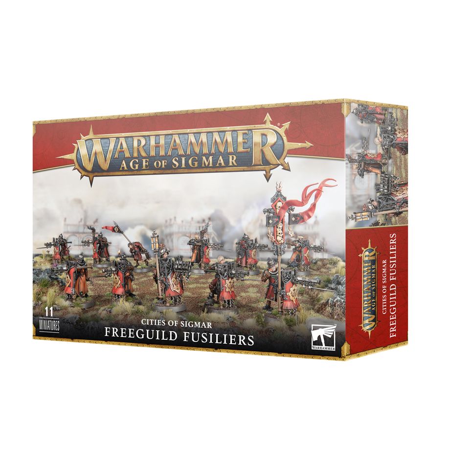 Cities of Sigmar: Freeguild Fusiliers - 席格瑪之城：自由兵團燧發槍士兵