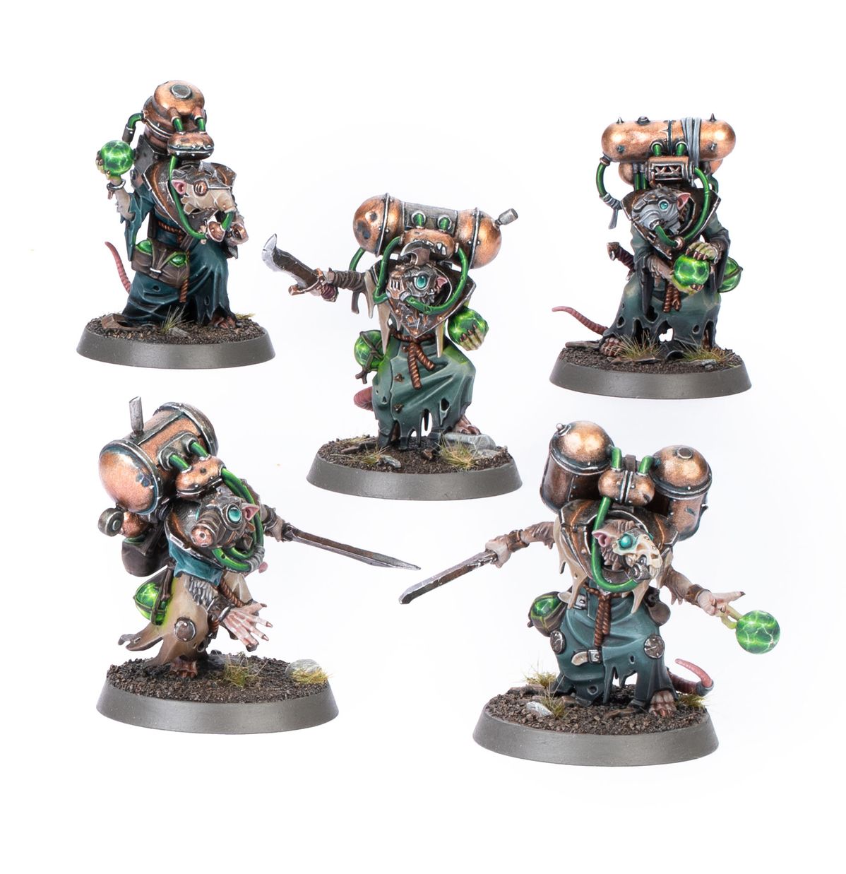 Skaven: Acolyte Globadiers - 斯卡文鼠人：毒風球學徒