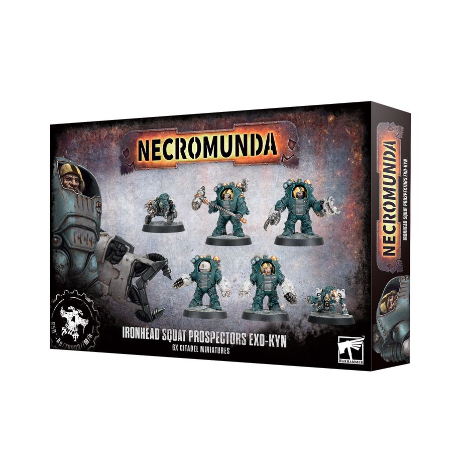 Necromunda: Ironhead Squat Prospectors Exo-kyn - 涅克羅蒙達：鐵頭矮人外骨骼裝甲探礦者