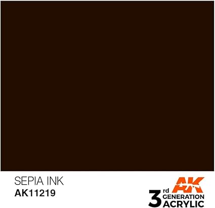 AK-11219 AK Interactive 3G Acrylic Sepia INK 17ml