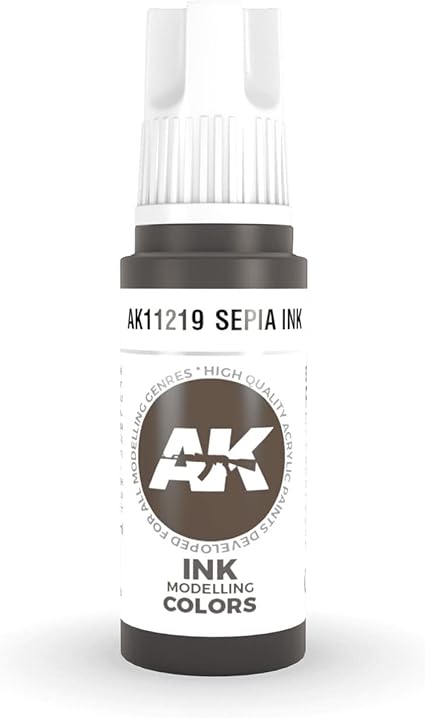 AK-11219 AK Interactive 3G Acrylic Sepia INK 17ml