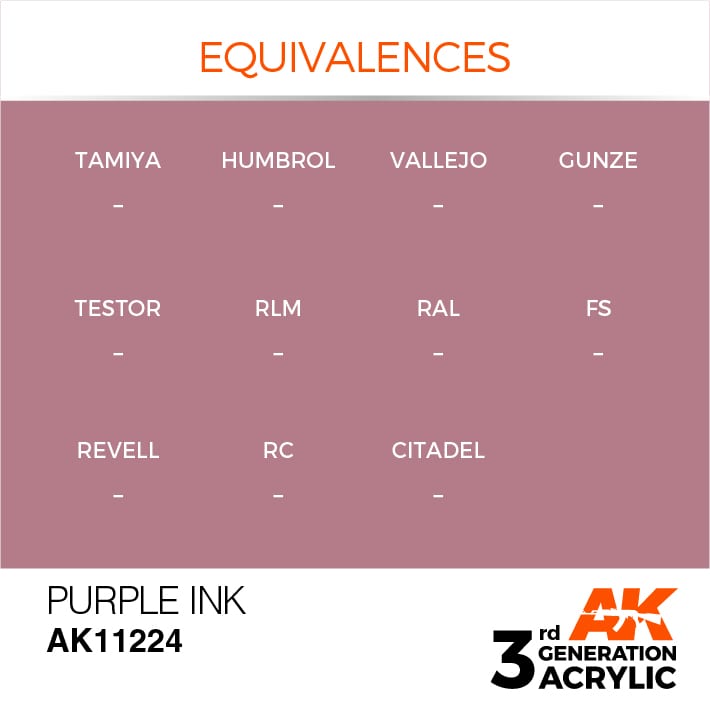 AK-11224 AK Interactive 3G Acrylic Purple INK 17ml