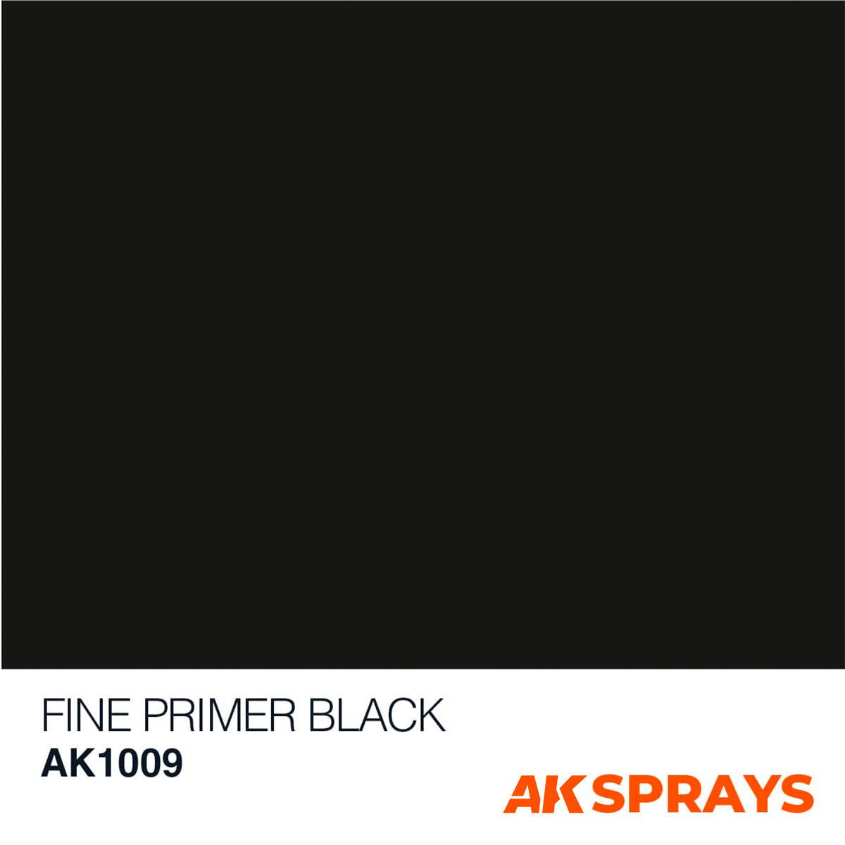 AK Sprays - Basic Colors - AK1009 Fine Primer Black Spray 400ml