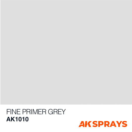 AK Sprays - Basic Colors - AK1010 Fine Primer Grey Spray 400ml