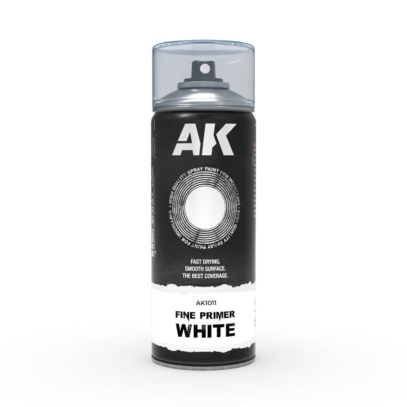 AK Sprays - Basic Colors - AK1011 Fine Primer White Spray 400ml