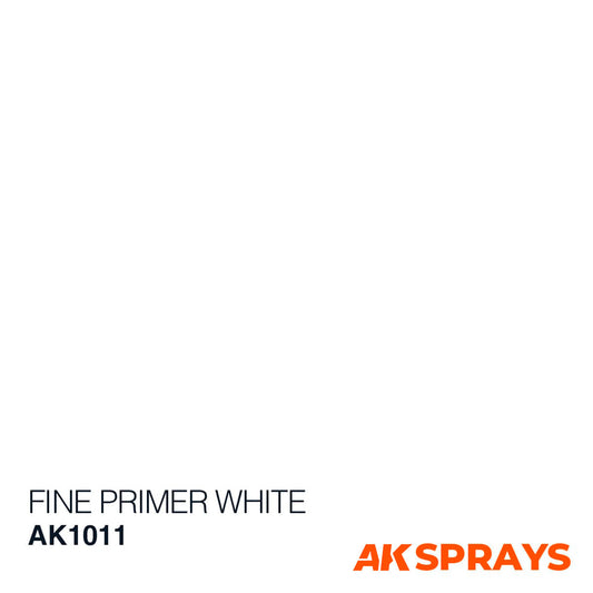 AK Sprays - Basic Colors - AK1011 Fine Primer White Spray 400ml