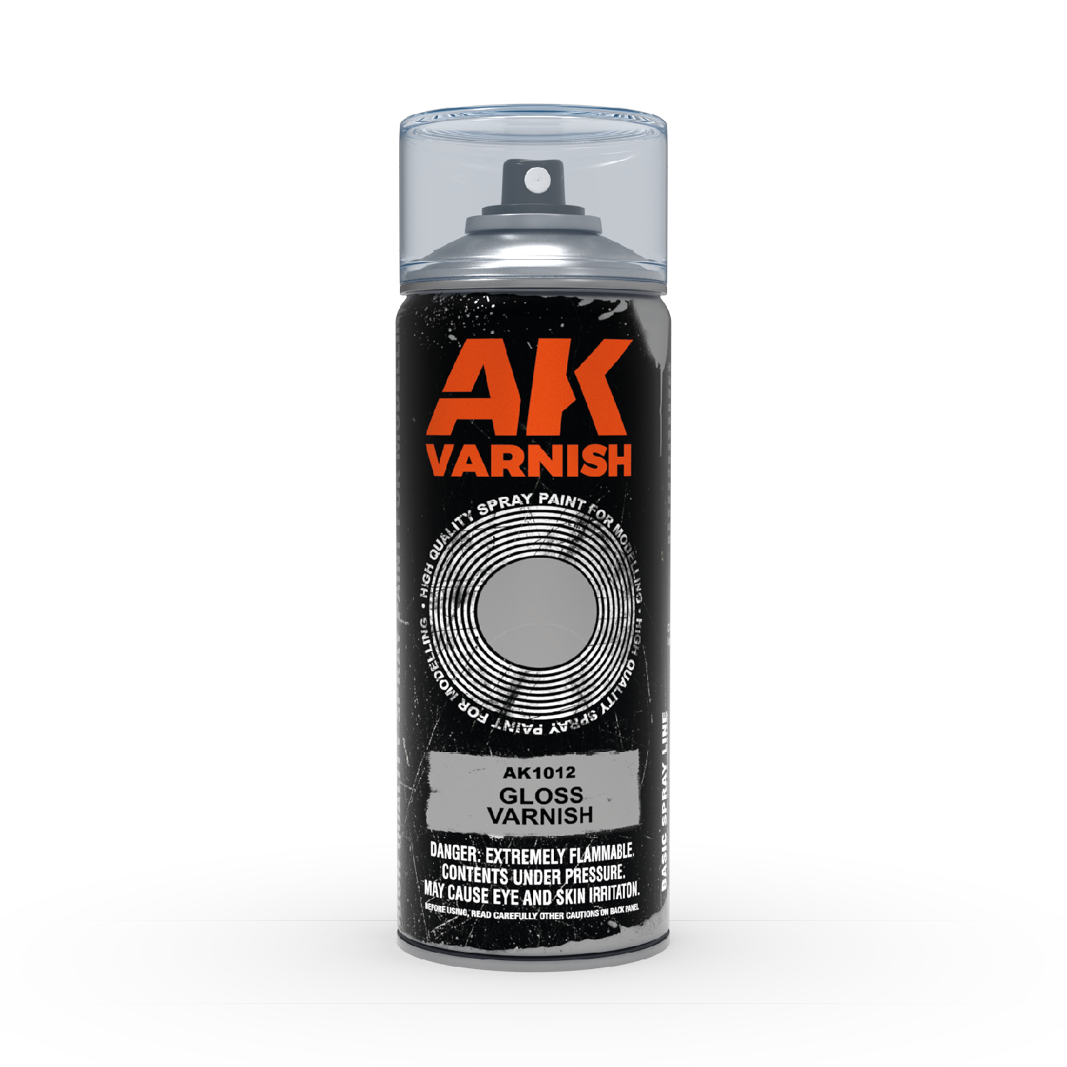 AK Sprays - Basic Colors - AK1012 Gloss Varnish Spray 400ml