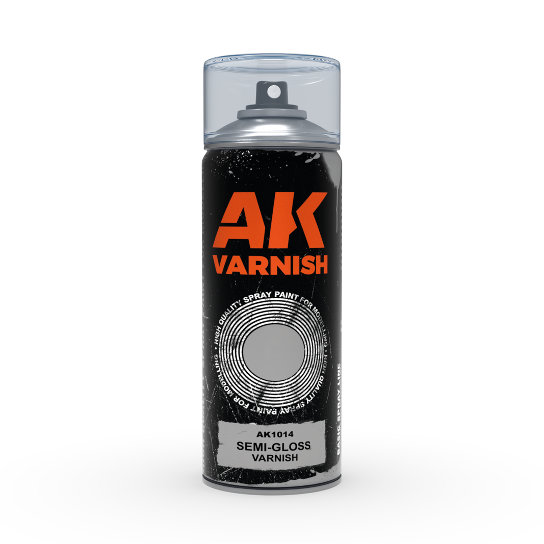 AK Sprays - Basic Colors - AK1014 Semi-Gloss Varnish Spray 400ml