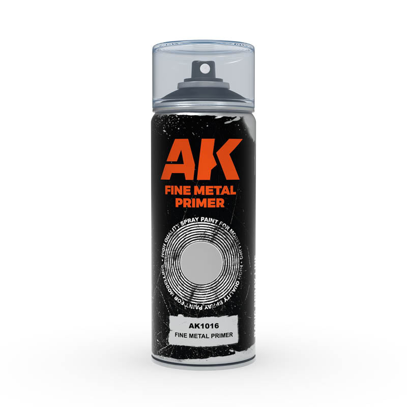 AK Sprays - Basic Colors - AK1016 Fine Metal Primer Spray 150ml