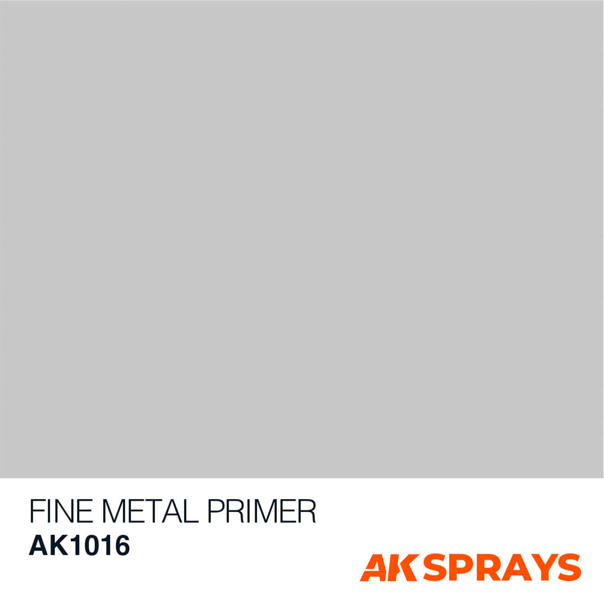 AK Sprays - Basic Colors - AK1016 Fine Metal Primer Spray 150ml