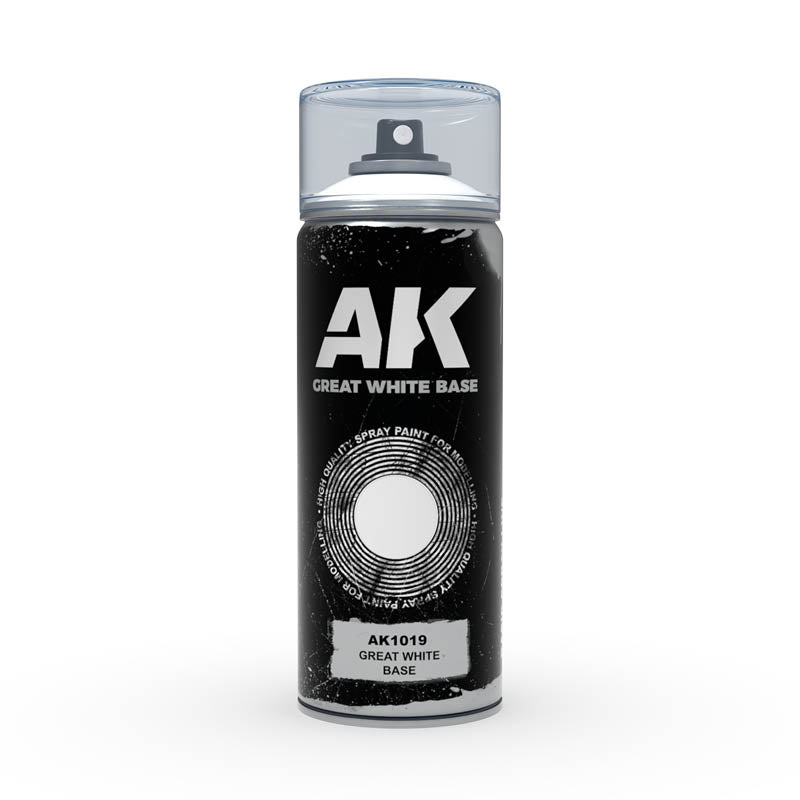 AK Sprays - Basic Colors - AK1019 Great White Base Spray 150ml