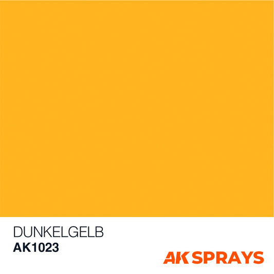 AK Sprays - Basic Colors - AK1023 Dunkelgelb Color Spray 150ml