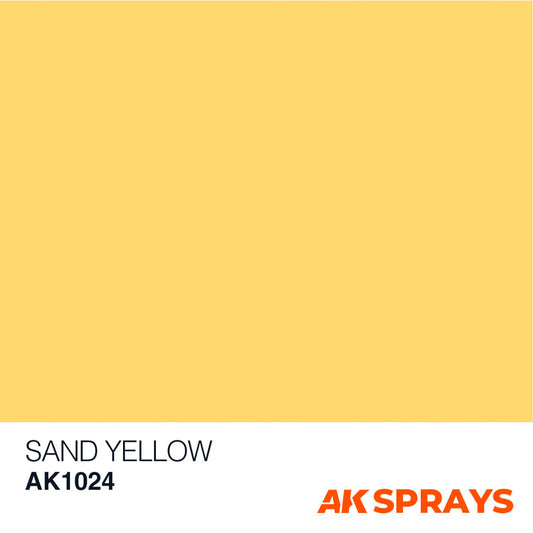 AK Sprays - Basic Colors - AK1024 Sand Yellow Spray 150ml