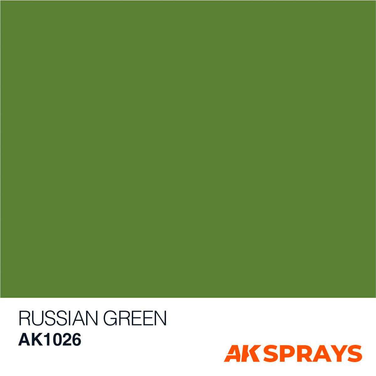 AK Sprays - Basic Colors - AK1026 Russian Green Color Spray 150ml