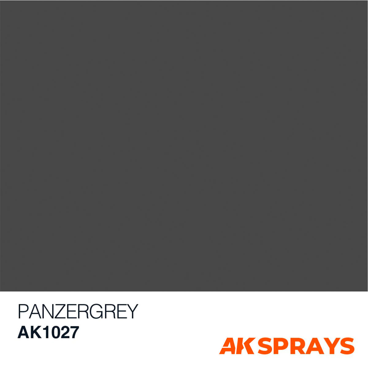 AK Sprays - Basic Colors - AK1027 Panzergrey (Dunkelgrau) Color Spray 150ml