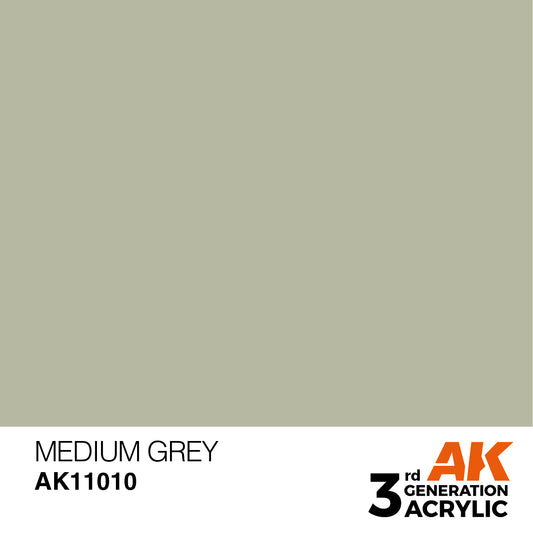 AK-11010 AK Interactive 3G Acrylic Medium Grey 17ml