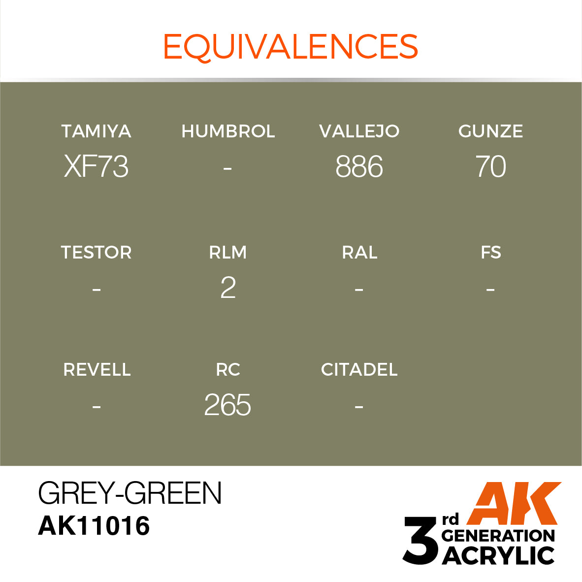 AK-11016 AK Interactive 3G Acrylic Grey-Green 17ml