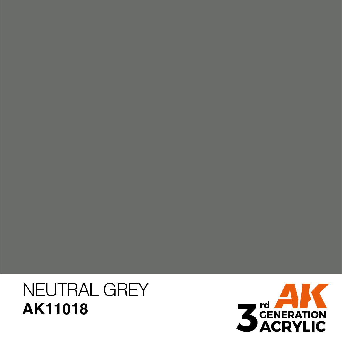 AK-11018 AK Interactive 3G Acrylic Neutral Grey 17ml