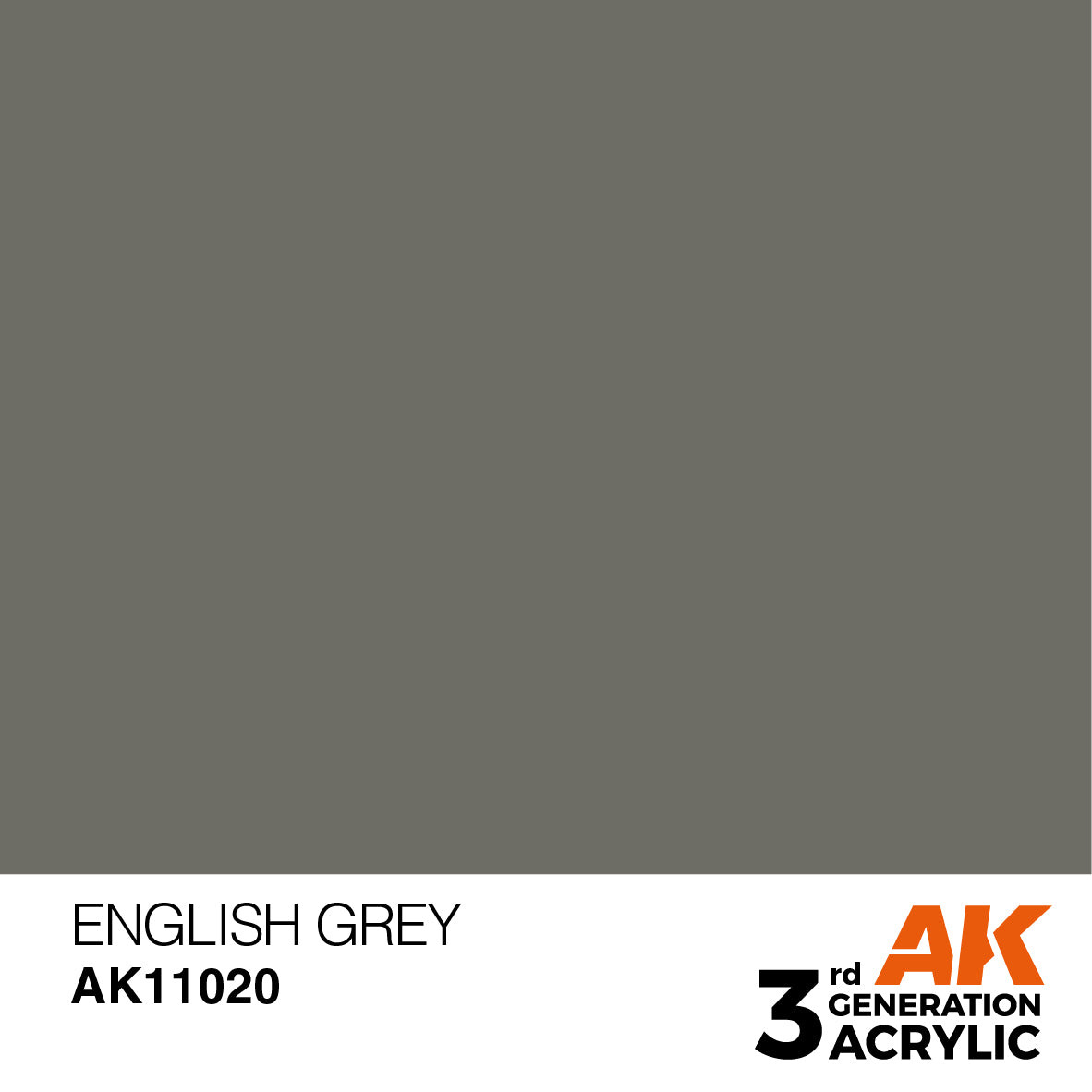 AK-11020 AK Interactive 3G Acrylic English Grey 17ml