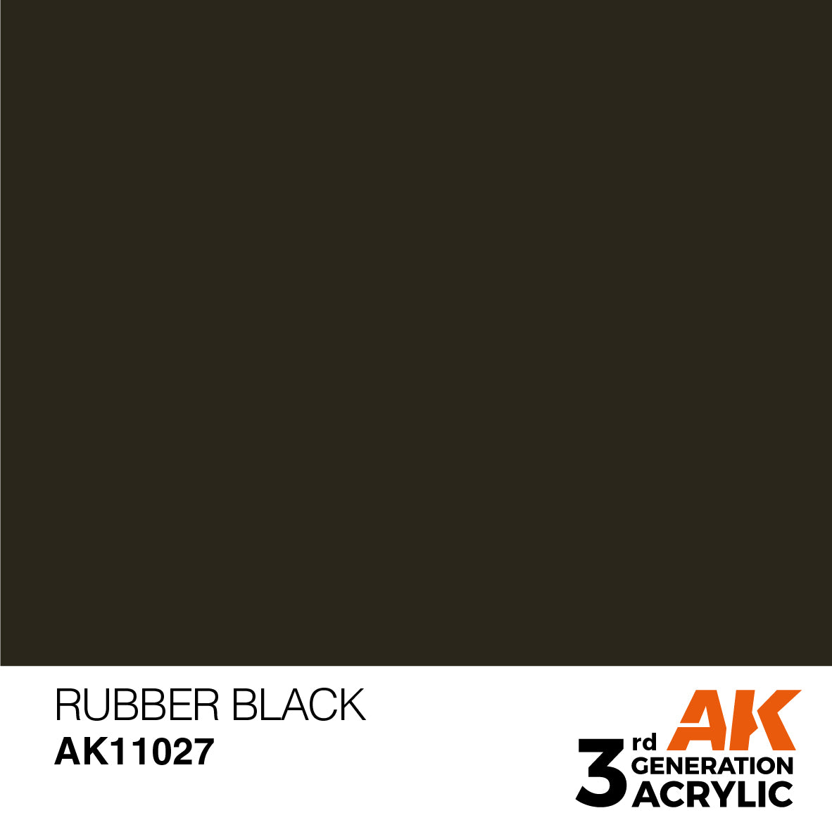 AK-11027 AK Interactive 3G Acrylic Rubber Black 17ml