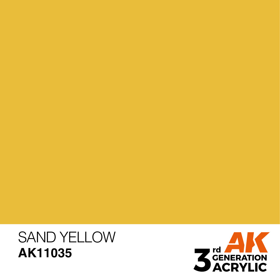 AK-11035 AK Interactive 3G Acrylic Sand Yellow 17ml