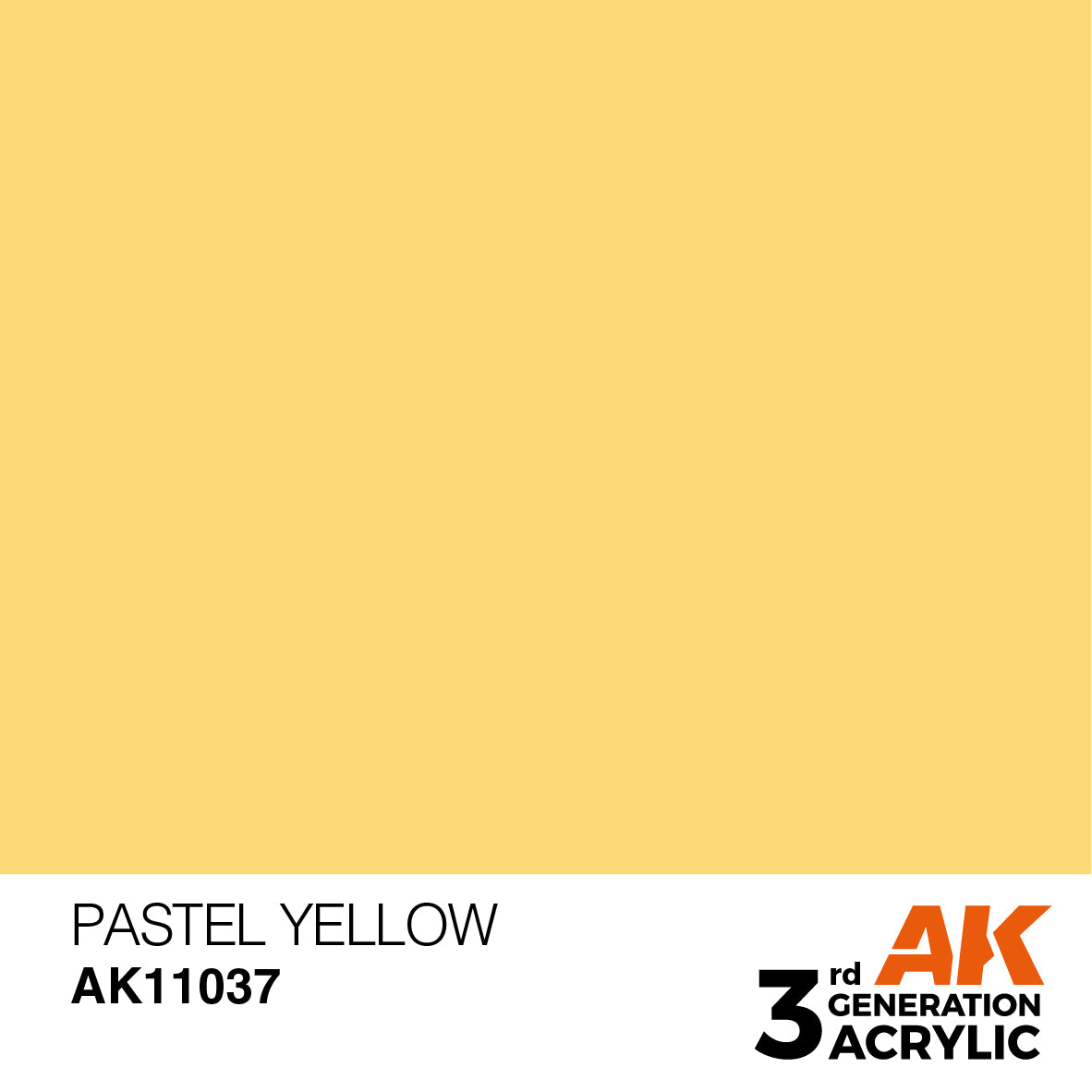 AK-11037 AK Interactive 3G Acrylic Pastel Yellow 17ml