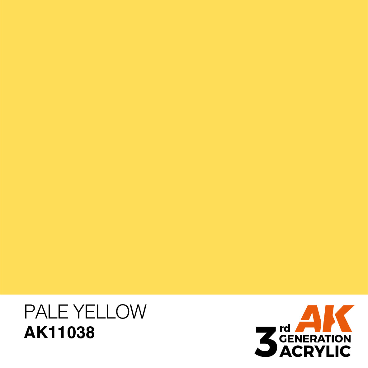 AK-11038 AK Interactive 3G Acrylic Pale Yellow 17ml