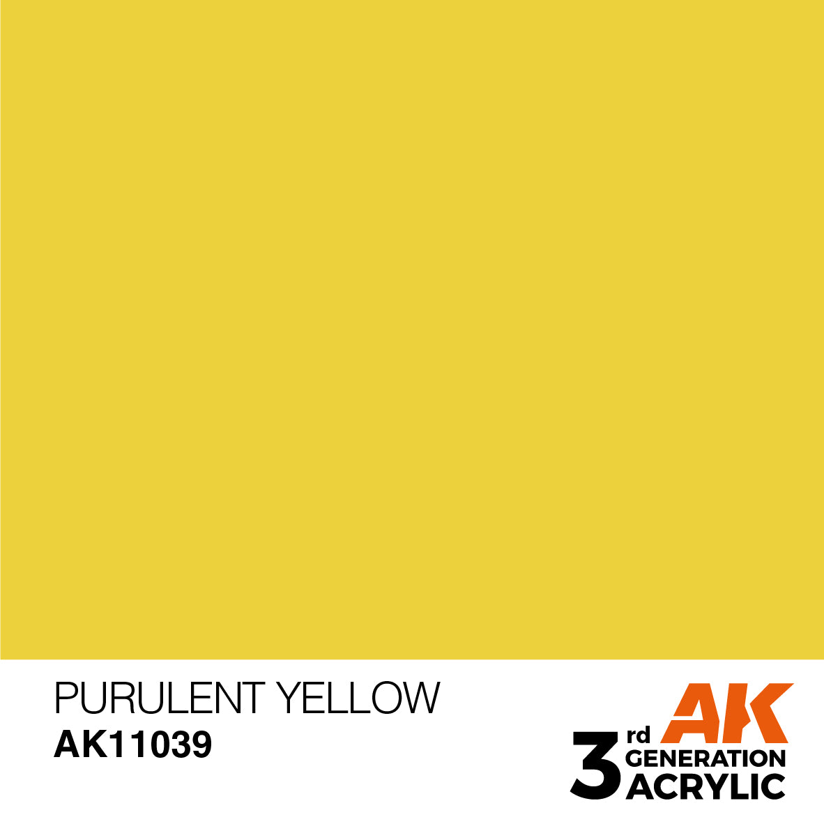 AK-11039 AK Interactive 3G Acrylic Purulent Yellow 17ml