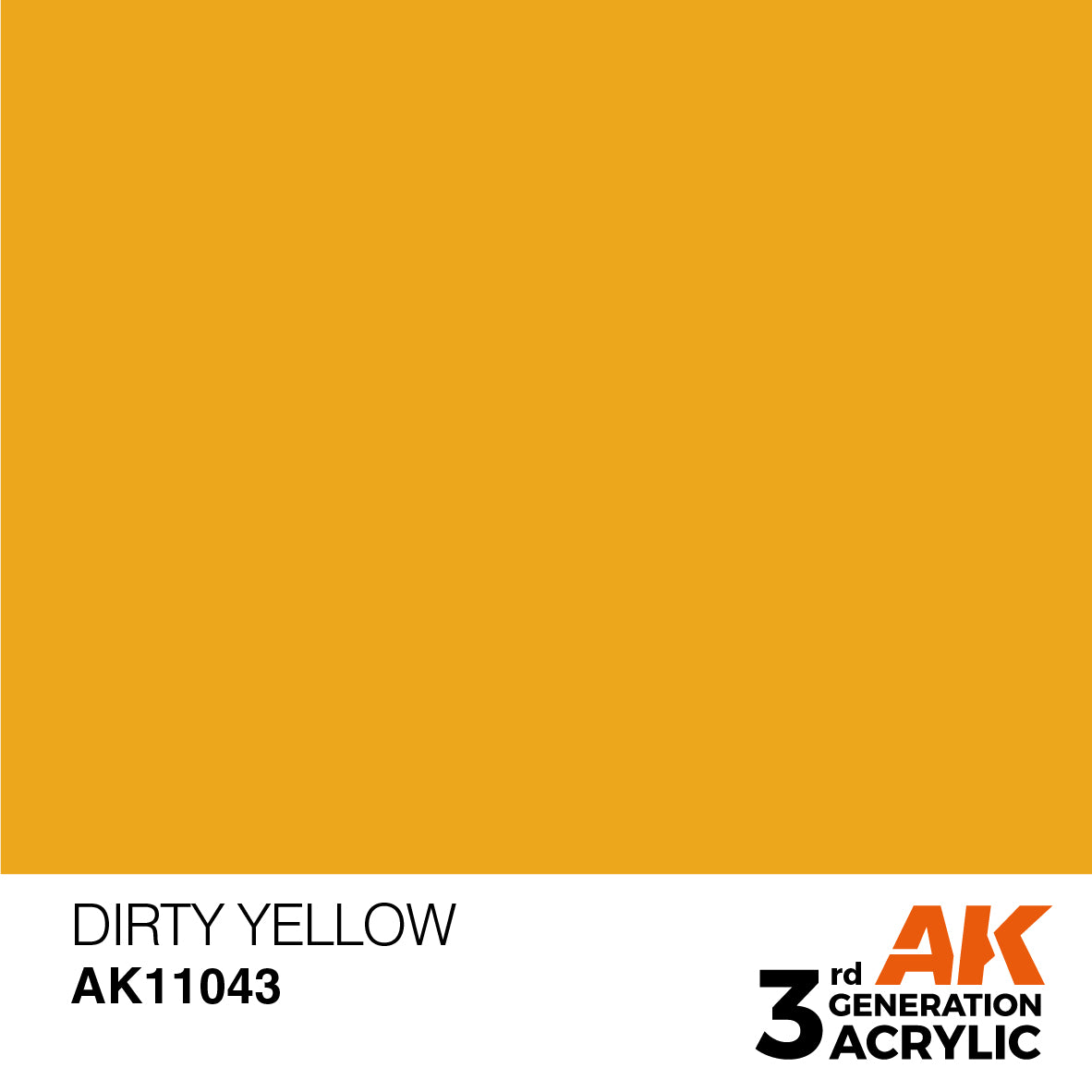 AK-11043 AK Interactive 3G Acrylic Dirty Yellow 17ml