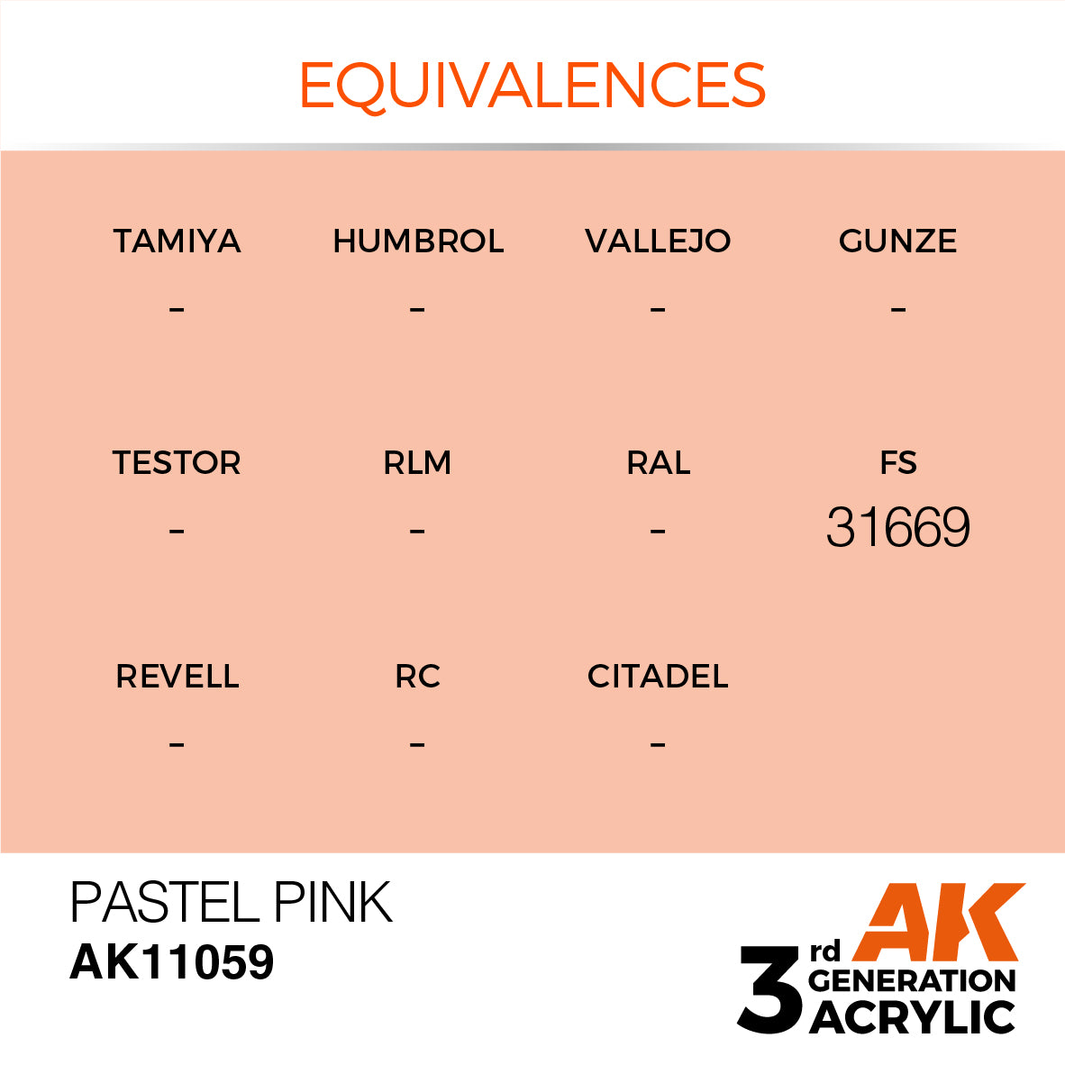 AK-11059 AK Interactive 3G Acrylic Pastel Pink 17ml