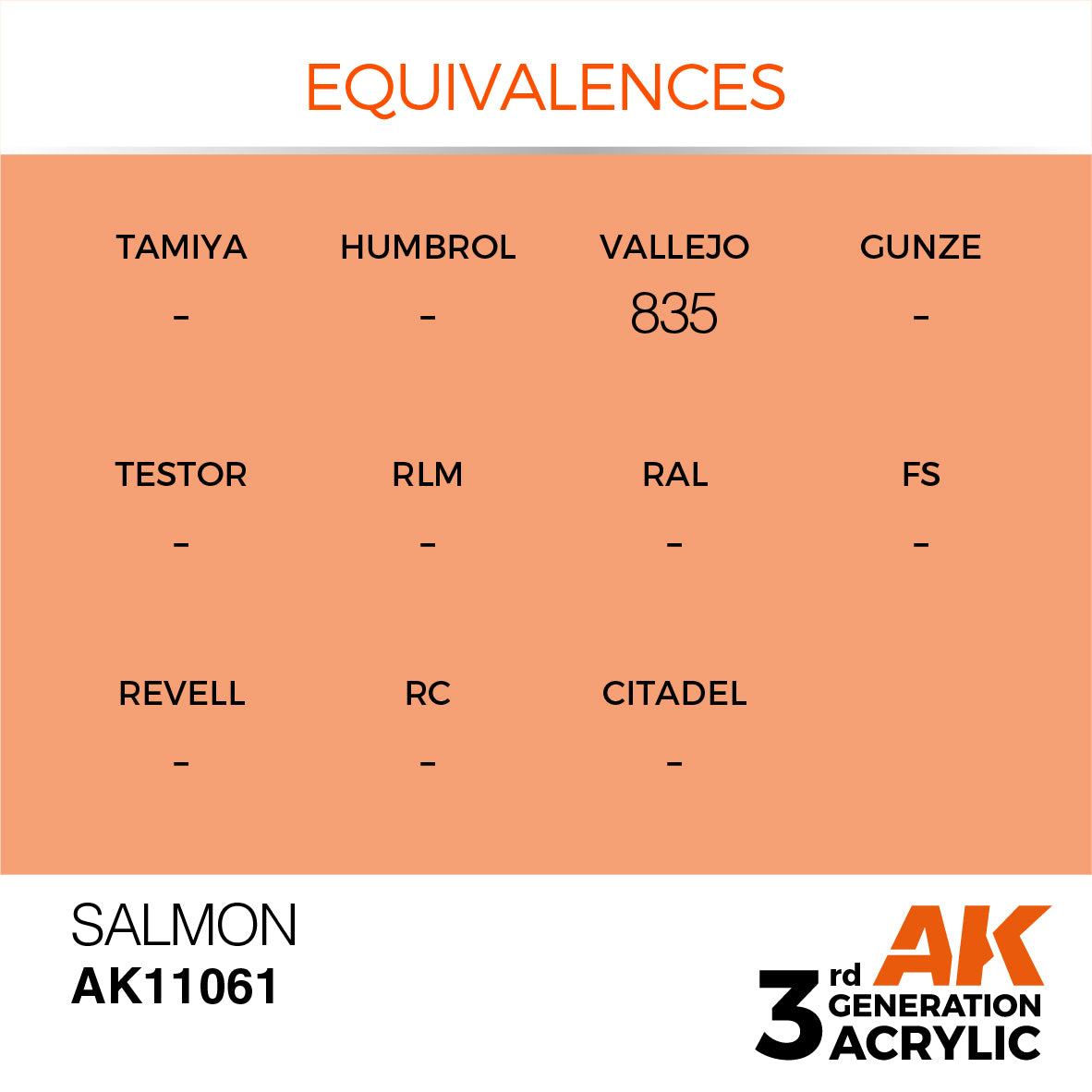 AK-11061 AK Interactive 3G Acrylic Salmon 17ml