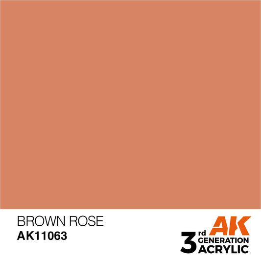 AK-11063 AK Interactive 3G Acrylic Brown Rose 17ml