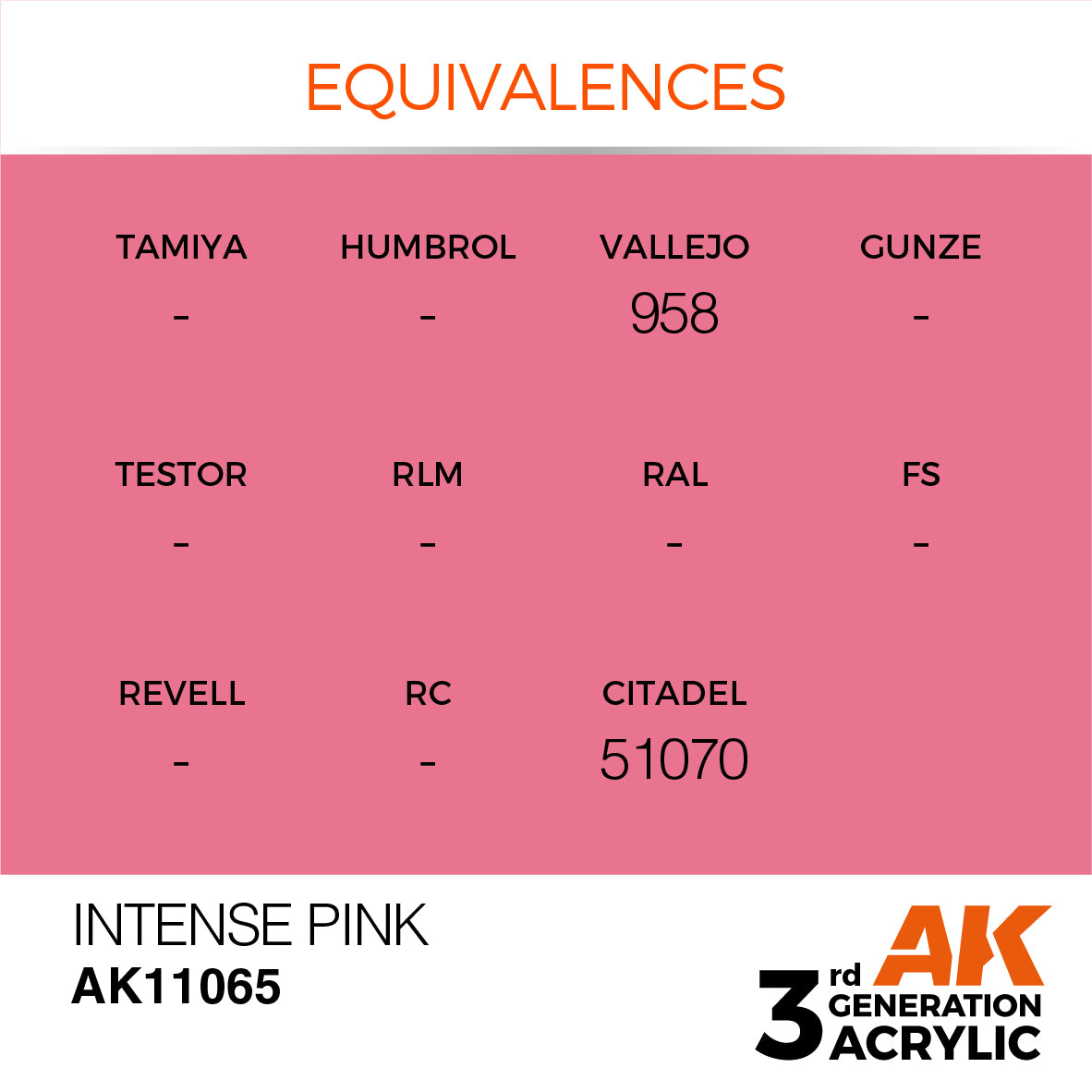 AK-11065 AK Interactive 3G Acrylic Intense Pink 17ml