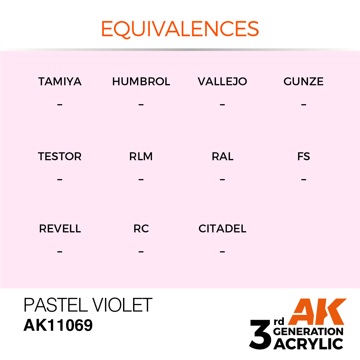 AK-11069 AK Interactive 3G Acrylic Pastel Violet 17ml